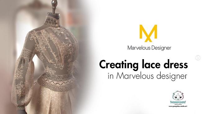 ArtStation – Tutorial on creating lace dress in Marvelous designer by Marianna Yakimova Proper